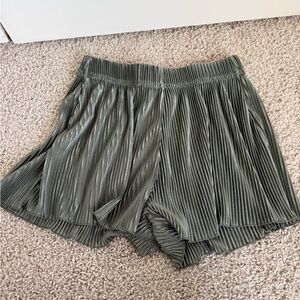 SHEIN High Waist Pleated Gray Shorts